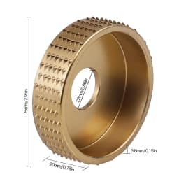 Round Wood Angle Grinding Wheel Sanding Carving Rotary Tool Abrasive Disc 75mm Angle Grinder Rasp Wheel Tungsten Carbide Coating