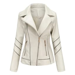 Thin PU Zipper Short Coat for Women, Motorcycle Jackets, Leather Clothes, Spring and Autumn Jackets, New Style, Purchase
