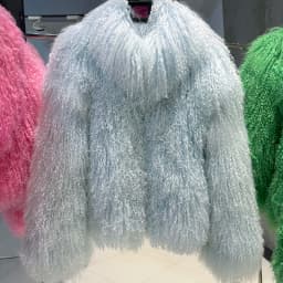 YOLOAgain High Collar Real Mongolia Sheep Fur Jacket For Women 2025 Winter Coats Outerwear