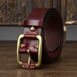 3.8CM Pure Cowhide High Quality Genuine Leather Belts for Men Brand Strap Male Brass Buckle Fancy Vintage Jeans Cowboy Cintos