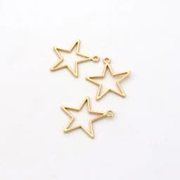 50pcs Mixed Star Moon Heart Earring Charm Metal Mold For Jewelry Making Diy Accessories Supplies Bracelet Pendant Wholesale