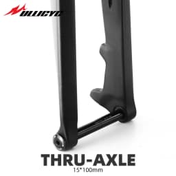 Java 3K Carbon MTB Fork,Straight Tube 100/110mm TA Thru Axle,26/27.5/29in MTB Bicycle Fork