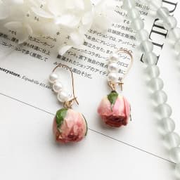 Unique Red Rose Earrings Epoxy Resin Natural Rose Flower Earrings Elegant Immortal Rose Drop Earrings Wholesale Custom Packaging
