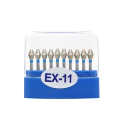 10pcs/box Dental carbide burs Diamond FG High Speed Burs for Polishing Smoothing Dental Burs Drills EX-26 EX-31