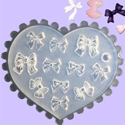 SNASAN Tiny Flower Heart Dolphin Gemstone Beauty Nail Art Resin Silicone Mould DIY Handmade Tool Small Beads Resin Silicone Mold