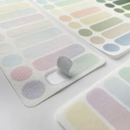 3sheets Ins Simple Solid Color Label Dot Sticker Planner Handbook DIY Basic Decoration Handmade Scrapbooking Supplies