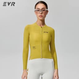 EVR Women's Road Cycling Jersey Long-sleeved Sun Protection Quick-drying Outdoor Cycling Jersey High Elastic Breathable Cycling