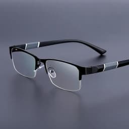 3PCS Blue Light Blocking Reading Glasses Men Half-frame Glasses Business Male Eyeglasses For Old People Glasses With Grade +100