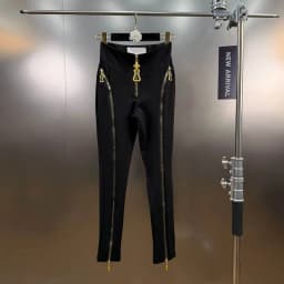 KUCLUT 2026 Spring New High-Waisted Slim Fit Multi-Zipper Design Niche Leggings For Women Hip-Lifting Casual Pants Female 1A2087