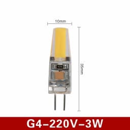 10PCS NEW Dimmable Mini G4 LED COB Lamp 6W Bulb AC DC 12V 220V Candle Lights Replace 30W 40W Halogen for Chandelier Spotlight