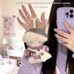 DIMOO Newborn Diary Colorful Buttoned Sweater Cute Little Rabbit Knitted Sweater Little Bear Crossbody Bag Baby Clothes 15cm