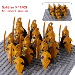 MOC Medieval Dwarf Warrior Elves Knights LOTR Figures Building Blocks Accessories Armor Shield LOTR DIY Toys for Children Gift