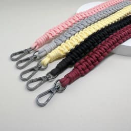 Rope Strap Braided Lanyard Metal Keyring Cellular String Universal Mobile Phone Shoulder Strap Premium Bag Landyard Accessories