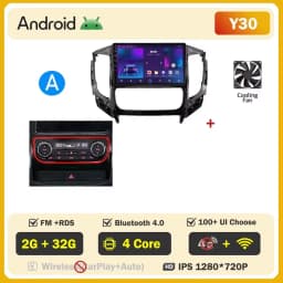 Android Autoradio For Mitsubishi Pajero Sport 3 L200 5 Triton 3 2015- 2019 Car Radio Carplay GPS Navigation Stereo Player WIFI