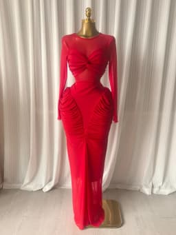 CM.YAYA Women Long Sleeve Patchwork Ruched Smock Maxi Long Dress 2026 Sexy Girl Vacation Trendy Party Birthday Dresses Vestidos