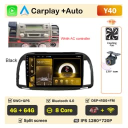 Car Radio Android Auto Player for Nissan March Micra K12 2002- 2010 Wireless CarPlay Intelligent Screen Player GPS Navigation 5G
