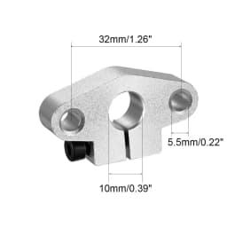 2pcs SHF8 SHF10 SHF12 SHF13 SHF16 SHF20 SHF25 SHF30 Aluminum Linear Rod Rail Shaft Support CNC Router Parts 3d Printer Parts