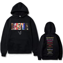 Kanye West Graduation Bear Double Sided Printed Hoodie Men Women Fashion Hip Hop Cool Sweatshirts Unisex Fleece Cotton Hoodies