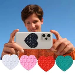 Heart Shaped Double-sided Silicone Suction Cup Anti Slip Suction Phone Support Bracket Suction Cup Phone Sticker Self-adhesive