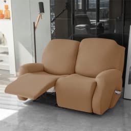 1/2/3 Seater Soft Recliner Sofa Cover Solid Color Simple Single Sofa Slipcover Relax Couch Armchair Protector Case Removable