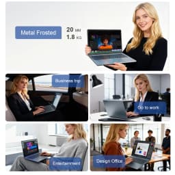Ninkear Laptop 16 Inch 2.5K 120Hz Display, Intel Core Ultra 5 125H AI Laptop, 16GB DDR5 RAM 1TB SSD, WiFi 6 Bluetooth 5.2, Backlit Keyboard Fingerprint, Professional Laptop for Work Creation