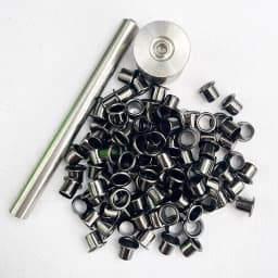 1set Kydex Eyelets Rivets Tools + 100pcs Rivets Kydex Holster Nail Installation Tools with Black Brass Nails