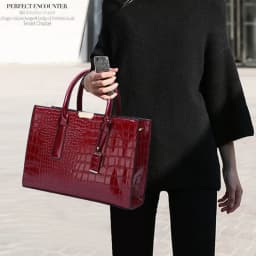 Luxury Crocodile Pattern Handbag ,Women Large Capacity Shoulder Bag, PU Leather Top-handle Bag, Brands Crossbody Bag Totes sac