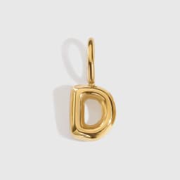 EMANCO Stainless Steel 3D Bubble Alphabet Charms Minimalist Style Letter Elements DIY Necklace Bracelet Jewelry Making