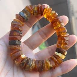 Original Amber Bracelets for Unisex New Genuine Irregular Beads Natural Black Medical Green Healing Jewelry Factory Unique Gift
