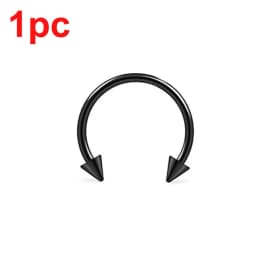 Punk C Shape Steel Nose Ring Horseshoe Lip Ring puncture Hook Clip Earrings Septum No Allergic Body Piercing Jewelry Nose Rings