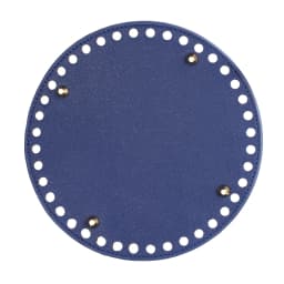 20*20cm Round PU Leather Bag Bottom for Knitting Bags Base Pad With Holes DIY Crochet Handmade Bottoms Handbag Accessories