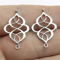 20pcs Earring Making Charms Findings Geometric Connector Charms For Earring Making Bracelet Making