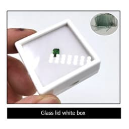 Wholesale Gemstone Storage Display Box Loose Diamond Jewelry Organizer Case Pendant Holder Acrylic Glass Top Gem Jars 100Pcs/Lot