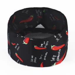 Custom Logo Dome Mesh Chef Hats Women Men Breathable Adjustable Food Service Work Cap Japanese Korean Style Cuisine Hat Cook Hat