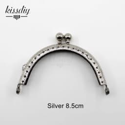 10 pcs 8.5CM Double Bead Metal Frame Coin Purse Kiss Clasp For Wallet Handle Clutch DIY Bag accessory 5 colors
