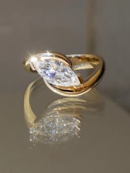 925 Sterling Silver Wave Shiny Marquise Zircon Ring For Women Anniversary Party Luxury High Quality Fine Jewelry Gifts