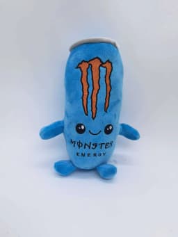 Black White Energy Monstoer  Can Shaped Plush Toy Zero Sugar Theme Soft Stuffed Doll Desktop Decor Holiday Gift
