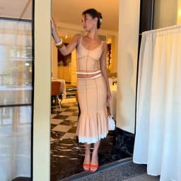 Mesh Overlay Lace Hem Slip Midi Dress Slim Spaghetti Strap Sheer 2026 Summer Elegant Women Bodycon Dress Retro Date Lady Gown