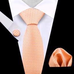Business Tie For Men Set Necktie Cufflink Classic Handkerchief Suit For Wedding High Quality Stripe Tie Set Formal Gravata Gift