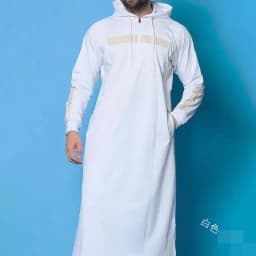 New Men's Casual Long Sleeve Pullover Hooded Drawstring Long Sweater Vintage Fashion Striped Pocket Robe
