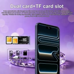 K-Touch IFone 17 Pro Maxi 7.3HD Cell Phone Android 15 Mobile Phones 22G+2TB Smartphone 5G Dual SIM 7800mAh Unlocked Global Version 16+48MP Cellphones