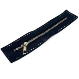 Practical 27cm Leather Zipper - Solid Hardware Sewing Accessory, Durable Replacement for Handbag & Crochet Bag