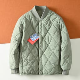 Lightweight Warm Stiched Cotton Jacket Baseball Collar Winter Men's Comfortable Windproof Cold-resistant Layering Cotton Coat