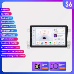 Hizpo 9" Android 13 For Suzuki Grand Vitara 3 2005-2015 Car Radio Multimedia Video Player Navigation GPS 2 Din Carplay 7862 RDS