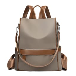 Multi Functional Anti-theft Women Backpack Fashion Color Blocking Teenager Students School Book Bags Female Travel Shoulder Bag