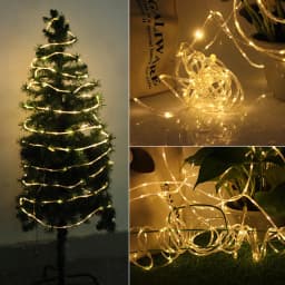 LED Rope Tube String Lights 10M 20M 30M Outdoor 8 Modes Christmas Fairy Lights Garland for DIY Garden Fence Party Wedding Decor