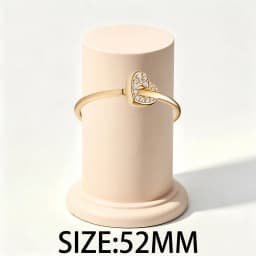 2026 New 925 Silver Sparkling Heart Shaped Rose Sun Moon Women's Seal Ring Display Tool DIY Exquisite Charm Jewelry Gift