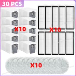 Fit For ( Roborock Qrevo Curv / S5V / S5X / 5A1 / 5XC / 5AE / CurvC / Qrevo C / Qrevo C Pro ) Parts Brush Filter Mop Cloth Bag