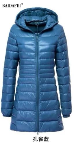 Oversized 7XL 8XL Plus Long Down Jacket Women Winter Ultra Light Down Jacket Women with Hooded Down Coat Female Big Size Coats
