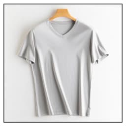 SuyaDream Mens Solid Tee Cotton Silk Blend Plain O Neck Short Sleeved Cozy T Shirts 2026 Summer Simple Chic Top White Black